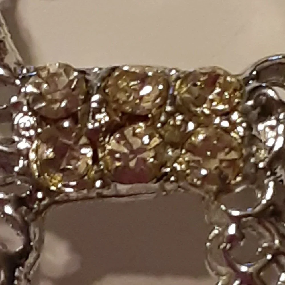 Rhinestone Poodle Brooch